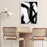 Shop True Canvas Art Print-Abstract, Black, Portrait, Rectangle, View All-framed wall decor artwork