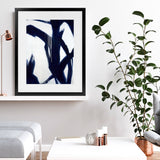 Shop True Blue Art Print-Abstract, Blue, Portrait, Rectangle, View All-framed painted poster wall decor artwork