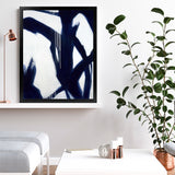 Shop True Blue Art Print-Abstract, Blue, Portrait, Rectangle, View All-framed painted poster wall decor artwork