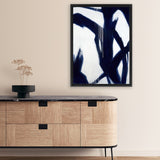 Shop True Blue Canvas Art Print-Abstract, Blue, Portrait, Rectangle, View All-framed wall decor artwork