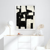 Shop Arrangement I Art Print-Abstract, Black, Neutrals, Portrait, Rectangle, View All-framed painted poster wall decor artwork