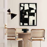 Shop Arrangement I Canvas Art Print-Abstract, Black, Neutrals, Portrait, Rectangle, View All-framed wall decor artwork