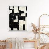 Shop Arrangement I Canvas Art Print-Abstract, Black, Neutrals, Portrait, Rectangle, View All-framed wall decor artwork
