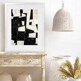 Shop Arrangement II Art Print-Abstract, Black, Neutrals, Portrait, Rectangle, View All-framed painted poster wall decor artwork