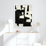 Shop Arrangement II Art Print-Abstract, Black, Neutrals, Portrait, Rectangle, View All-framed painted poster wall decor artwork