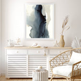 Shop The Perfect Place Art Print-Abstract, Blue, Portrait, Rectangle, View All-framed painted poster wall decor artwork