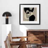 Shop Gravity III (Square) Art Print-Abstract, Black, Brown, Neutrals, Square, View All-framed painted poster wall decor artwork