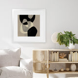 Shop Gravity III (Square) Art Print-Abstract, Black, Brown, Neutrals, Square, View All-framed painted poster wall decor artwork