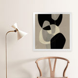 Shop Gravity III (Square) Art Print-Abstract, Black, Brown, Neutrals, Square, View All-framed painted poster wall decor artwork