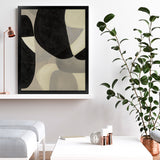 Shop Gravity IV Art Print-Abstract, Black, Neutrals, Portrait, Rectangle, View All-framed painted poster wall decor artwork