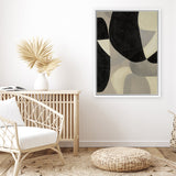Shop Gravity IV Canvas Art Print-Abstract, Black, Neutrals, Portrait, Rectangle, View All-framed wall decor artwork