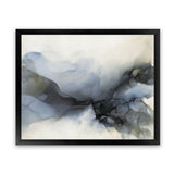 Shop Abstract Low Tide Art Print-Abstract, Blue, Grey, Horizontal, Landscape, Rectangle, View All-framed painted poster wall decor artwork