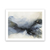 Shop Abstract Low Tide Art Print-Abstract, Blue, Grey, Horizontal, Landscape, Rectangle, View All-framed painted poster wall decor artwork