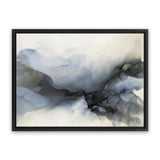 Shop Abstract Low Tide Canvas Art Print-Abstract, Blue, Grey, Horizontal, Landscape, Rectangle, View All-framed wall decor artwork