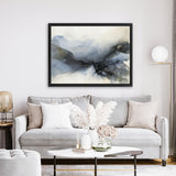 Shop Abstract Low Tide Canvas Art Print-Abstract, Blue, Grey, Horizontal, Landscape, Rectangle, View All-framed wall decor artwork