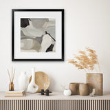 Shop Boulevard After Midnight III (Square) Art Print-Abstract, Grey, Neutrals, Square, View All-framed painted poster wall decor artwork