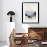 Shop Past Clouds I Blue Art Print-Abstract, Blue, Neutrals, Portrait, Rectangle, View All-framed painted poster wall decor artwork