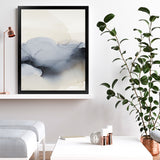 Shop Past Clouds I Blue Art Print-Abstract, Blue, Neutrals, Portrait, Rectangle, View All-framed painted poster wall decor artwork