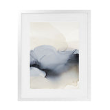 Shop Past Clouds I Blue Art Print-Abstract, Blue, Neutrals, Portrait, Rectangle, View All-framed painted poster wall decor artwork