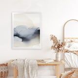 Shop Past Clouds I Blue Art Print-Abstract, Blue, Neutrals, Portrait, Rectangle, View All-framed painted poster wall decor artwork