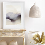 Shop Past Clouds I Art Print-Abstract, Neutrals, Portrait, Purple, Rectangle, View All-framed painted poster wall decor artwork