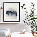 Shop Past Clouds II Blue Art Print-Abstract, Blue, Neutrals, Portrait, Rectangle, View All-framed painted poster wall decor artwork