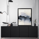 Shop Past Clouds II Blue Art Print-Abstract, Blue, Neutrals, Portrait, Rectangle, View All-framed painted poster wall decor artwork