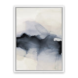 Shop Past Clouds II Blue Canvas Art Print-Abstract, Blue, Neutrals, Portrait, Rectangle, View All-framed wall decor artwork
