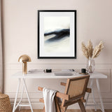 Shop The Beyond Hours I Art Print-Abstract, Black, Portrait, Rectangle, View All, White-framed painted poster wall decor artwork