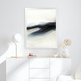 Shop The Beyond Hours I Art Print-Abstract, Black, Portrait, Rectangle, View All, White-framed painted poster wall decor artwork