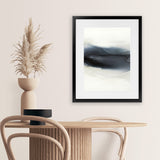 Shop The Beyond Hours II Art Print-Abstract, Black, Portrait, Rectangle, View All, White-framed painted poster wall decor artwork