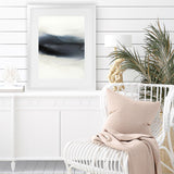 Shop The Beyond Hours II Art Print-Abstract, Black, Portrait, Rectangle, View All, White-framed painted poster wall decor artwork