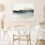 Shop Place To Hide Art Print-Abstract, Black, Blue, Horizontal, Landscape, Neutrals, Rectangle, View All-framed painted poster wall decor artwork