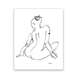 Shop Contours III Art Print-Abstract, Black, People, Portrait, Rectangle, View All, White-framed painted poster wall decor artwork