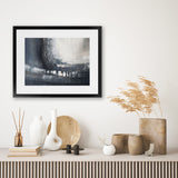 Shop Beyond Shadows I Art Print-Abstract, Blue, Horizontal, Landscape, Rectangle, View All-framed painted poster wall decor artwork