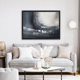 Shop Beyond Shadows I Canvas Art Print-Abstract, Blue, Horizontal, Landscape, Rectangle, View All-framed wall decor artwork