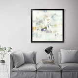Shop Off The Wall (Square) Art Print-Abstract, Neutrals, Square, View All, Yellow-framed painted poster wall decor artwork