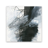 Shop Whats Happening I (Square) Canvas Art Print-Abstract, Black, Square, View All, WA, White-framed wall decor artwork