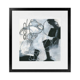 Shop Whats Happening II (Square) Art Print-Abstract, Black, Square, View All, WA, White-framed painted poster wall decor artwork