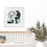 Shop Whats Happening II (Square) Art Print-Abstract, Black, Square, View All, WA, White-framed painted poster wall decor artwork