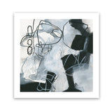 Shop Whats Happening II (Square) Art Print-Abstract, Black, Square, View All, WA, White-framed painted poster wall decor artwork