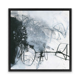 Shop Whats Happening III (Square) Canvas Art Print-Abstract, Black, Square, View All, WA, White-framed wall decor artwork