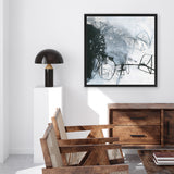 Shop Whats Happening III (Square) Canvas Art Print-Abstract, Black, Square, View All, WA, White-framed wall decor artwork