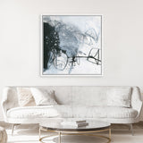 Shop Whats Happening III (Square) Canvas Art Print-Abstract, Black, Square, View All, WA, White-framed wall decor artwork