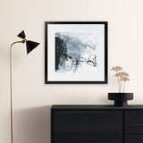 Shop Whats Happening III (Square) Art Print-Abstract, Black, Square, View All, WA, White-framed painted poster wall decor artwork