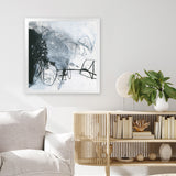 Shop Whats Happening III (Square) Art Print-Abstract, Black, Square, View All, WA, White-framed painted poster wall decor artwork