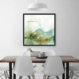 Shop My Greenhouse Abstract III (Square) Canvas Art Print-Abstract, Green, Square, View All, WA-framed wall decor artwork