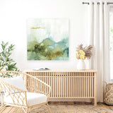 Shop My Greenhouse Abstract III (Square) Canvas Art Print-Abstract, Green, Square, View All, WA-framed wall decor artwork