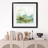 Shop My Greenhouse Abstract III (Square) Art Print-Abstract, Green, Square, View All, WA-framed painted poster wall decor artwork