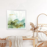 Shop My Greenhouse Abstract III (Square) Art Print-Abstract, Green, Square, View All, WA-framed painted poster wall decor artwork